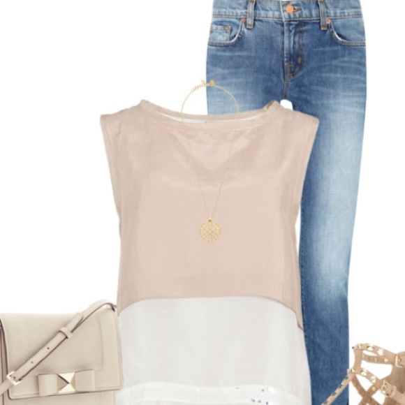 All Saints Tops - All Saints - Dusk Peach Molinet Silk Top 2